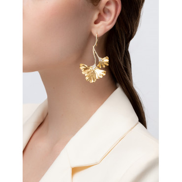 ARTISAN 'GINKGO LEAF' EARRINGS, 5 MOTIFS